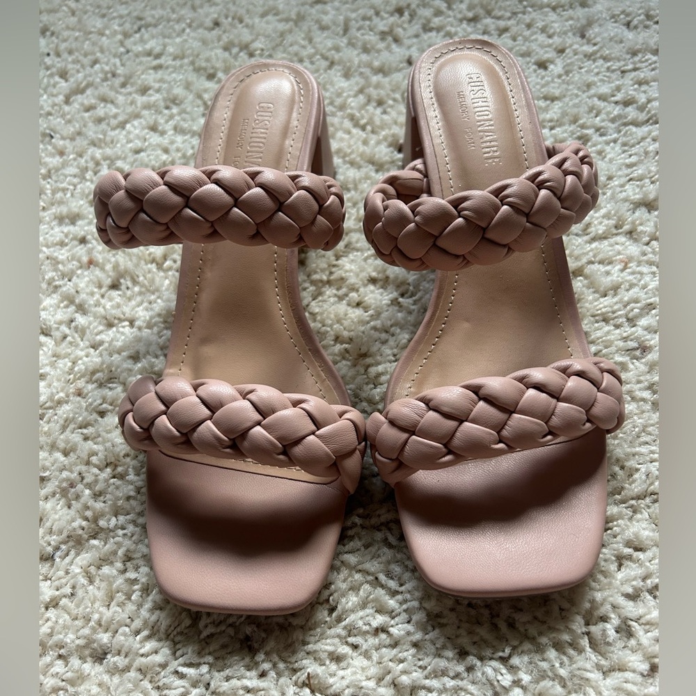 Size 8 - Cushionaire memory foam braided heels